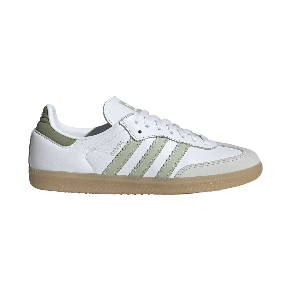 adidas Samba OG W (footwear white / halo green / team green) KJ7517