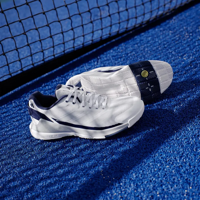 Adidas Crazyquick Padel Cloud White / Silver Metallic / Dark Blue (JR2127)