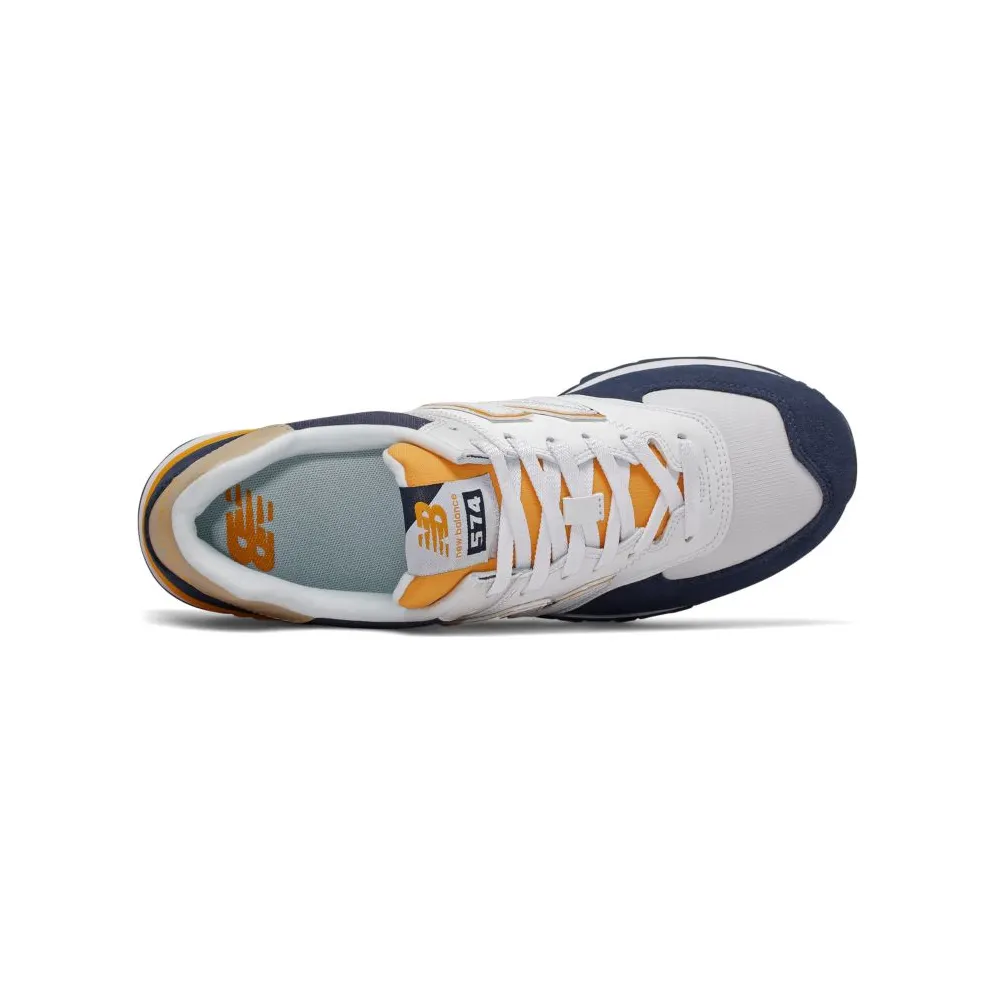 New Balance 574 White Navy Yellow White/Navy-Yellow (ML574SUR)
