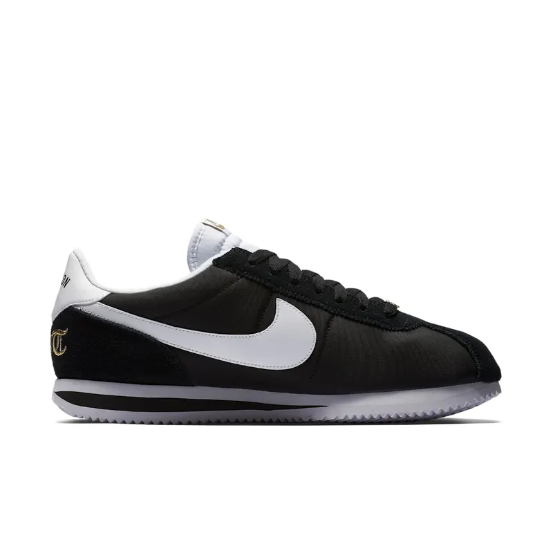 Nike Cortez Basic Nylon Compton Black/White-Metallic Gold (902804-001)