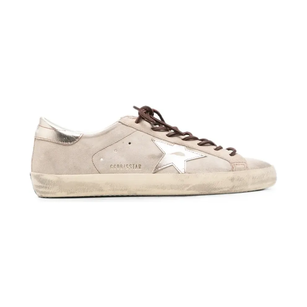 Golden Goose Super-Star aus Wildleder – Nude (GMF01002F008750)