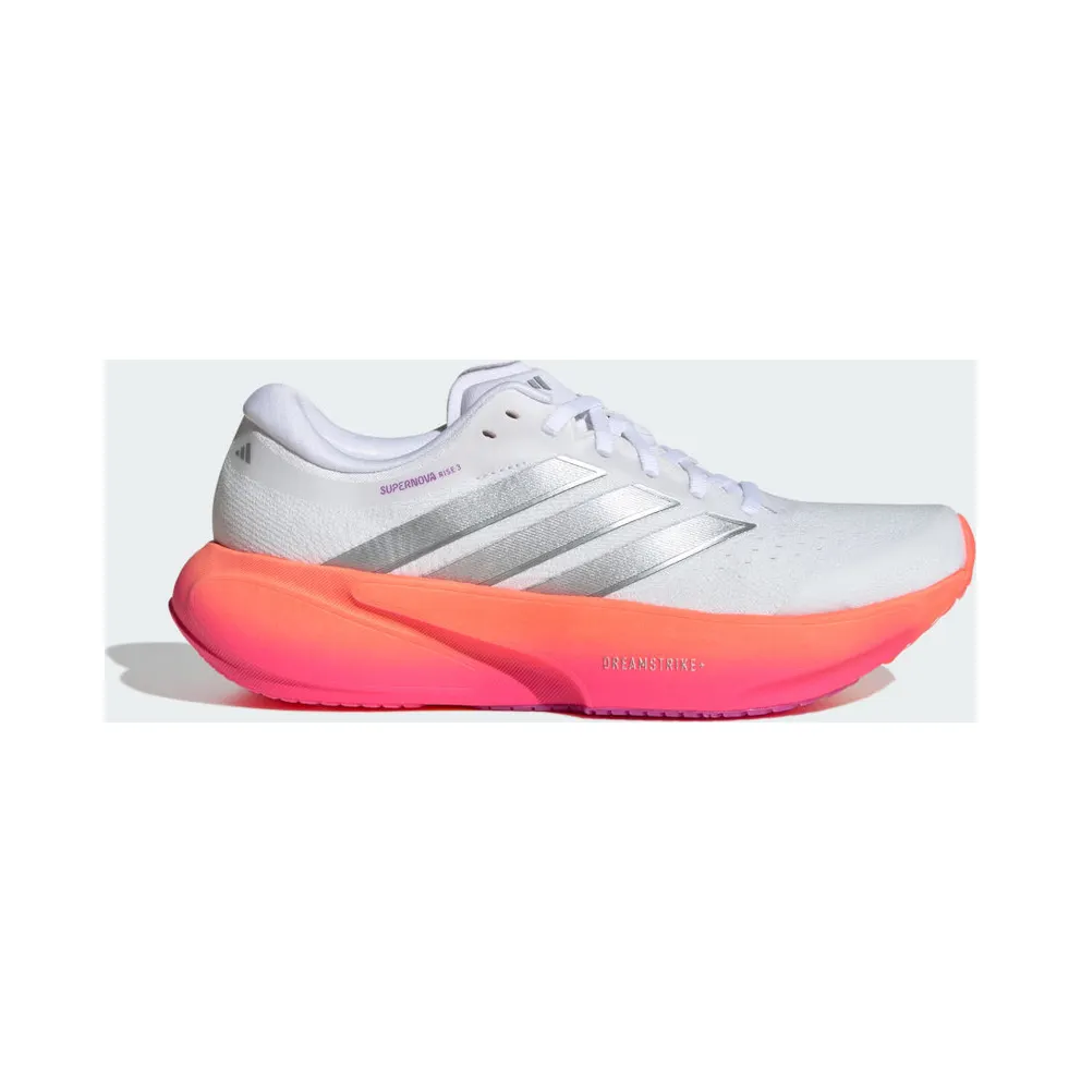 Adidas SUPERNOVA RISE 3 Running Shoes Cloud White / Silver Metallic / Lucid Pink (JR7375)