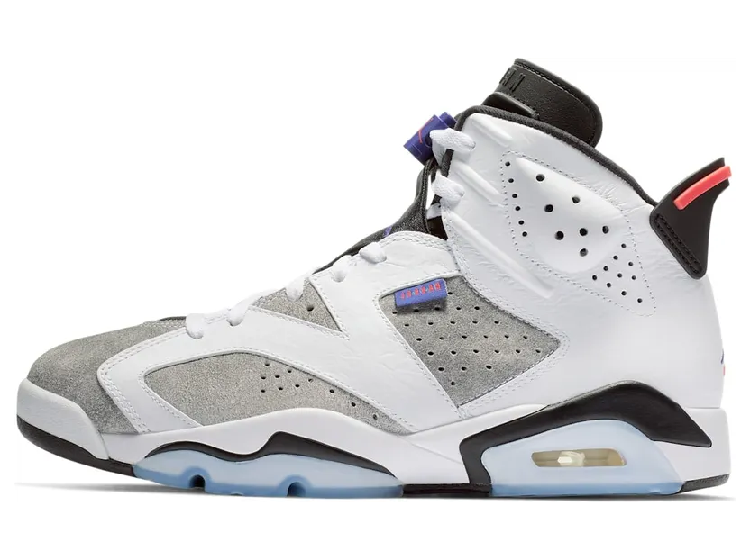 Air Jordan 6 Retro LTR Flint “White / Black / Infrared 23 / Dark Concord” (CI3125-100)