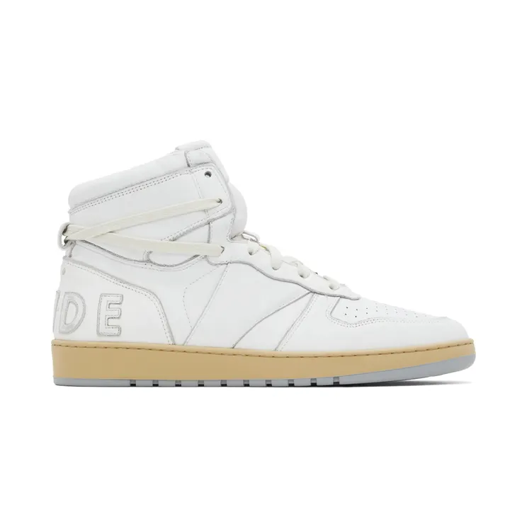 Rhude White Rhecess Hi Sneakers (RHPF22FO03178377)