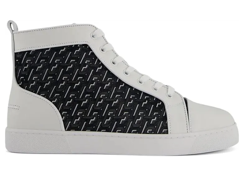 Christian Louboutin Louis Orlato Flat CL Monogram White Black (3230005 WH51)