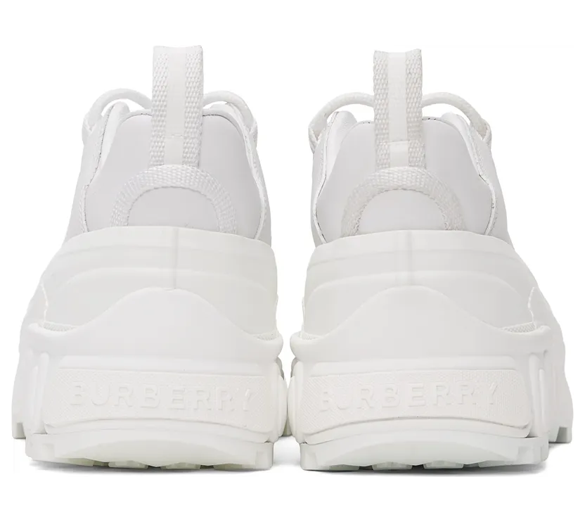 Burberry White Leather Arthur Sneakers (8037246) (4)