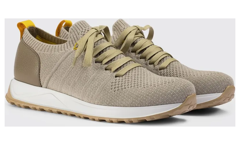 Doucal’s Crochet Knit and Leather Sneakers Dove Grey (DU3222SYDNPZ830DM49)