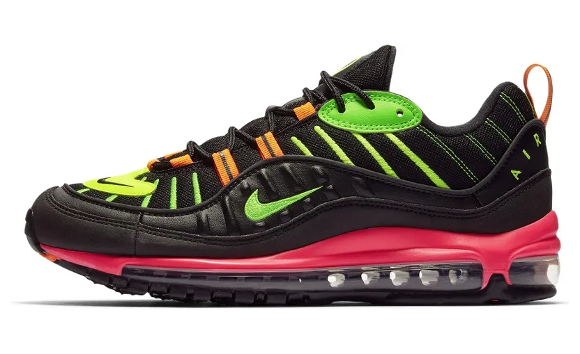 Nike Air Max 98 ‘Tokyo Neon’ Black/Green Strike-Racer Pink-Volt (CI2291-083)
