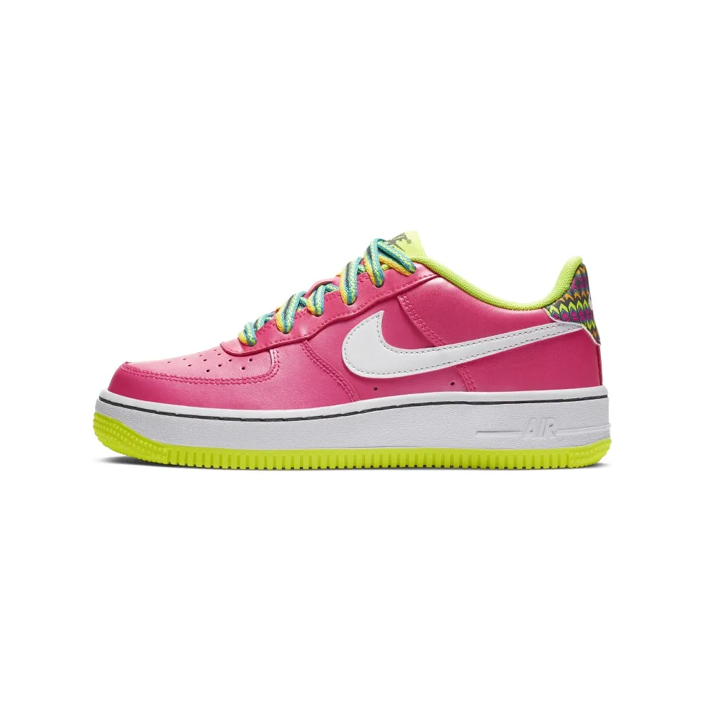 Nike Air Force 1 Low Pink Volt Aqua (GS) Pink Blast/Volt-Oracle Aqua-White (CW5761-600)