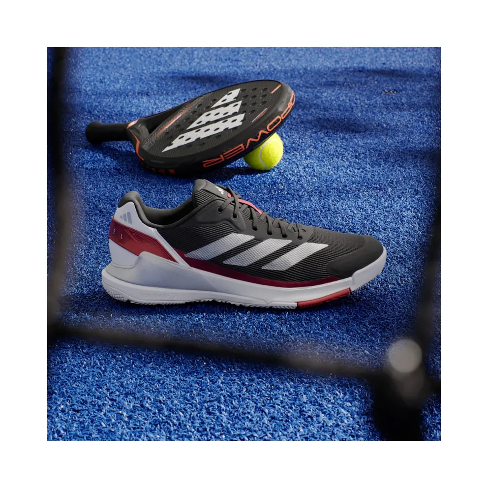 Adidas Crazyquick Padel Core Black / Silver Metallic / Lucid Red (JP9591)