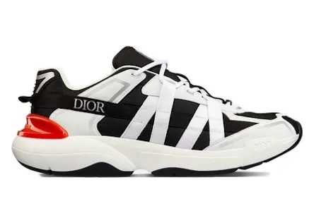 Dior B24 Runtek White Black Nylon