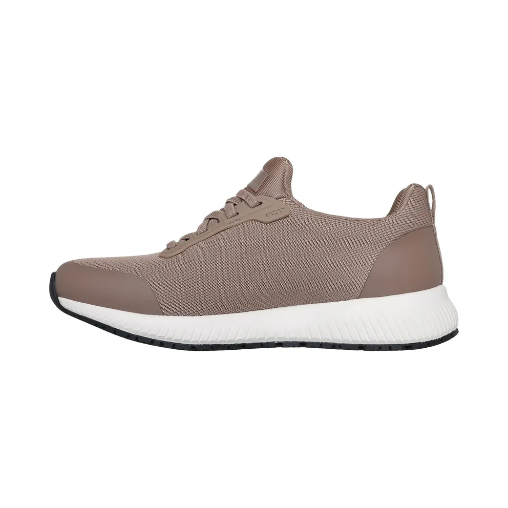 Skechers Work Slip-Resistant: Squad Sneaker Taupe