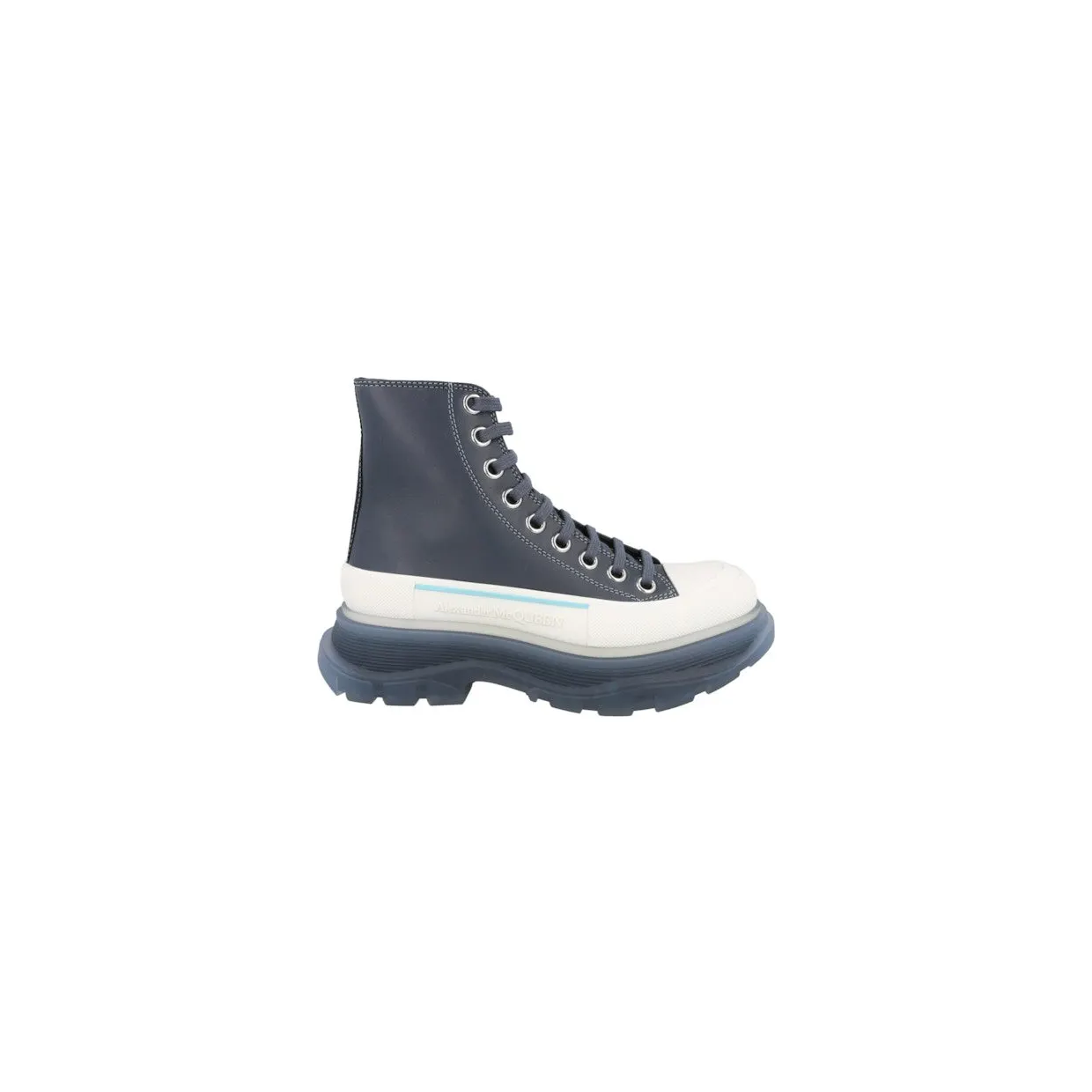 Alexander McQueen Tread Slick Boot Navy White (702041WHZ6D1137)