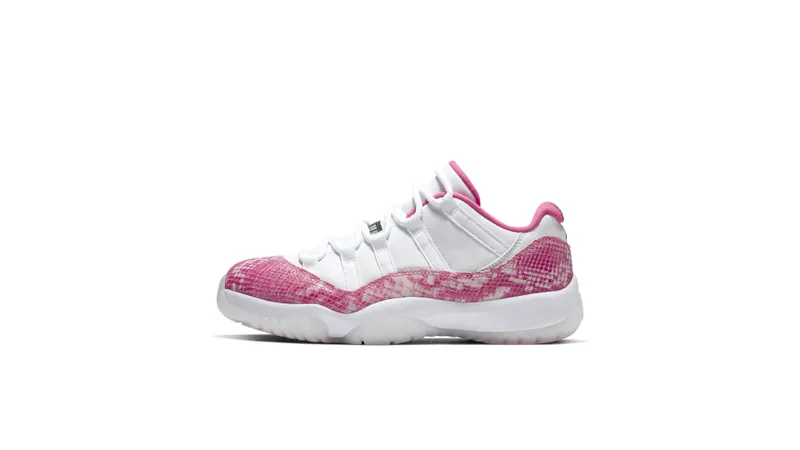 Jordan 11 Retro Low Pink Snakeskin (W) (2019) White/Watermelon/Black (AH7860-106)