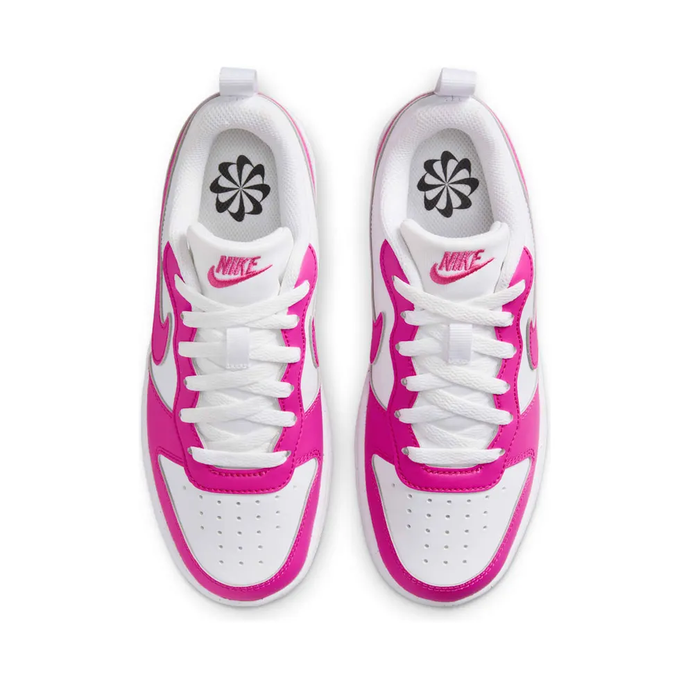 Nike Court Borough Low Recraft GS “Laser Fuchsia White” (DV5456-123)