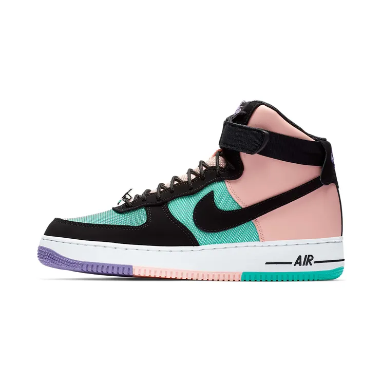 Nike Air Force 1 High ‘Have A Day’ Hyper Jade/Bleached Coral-Space Purple-Black (CI2306-300)