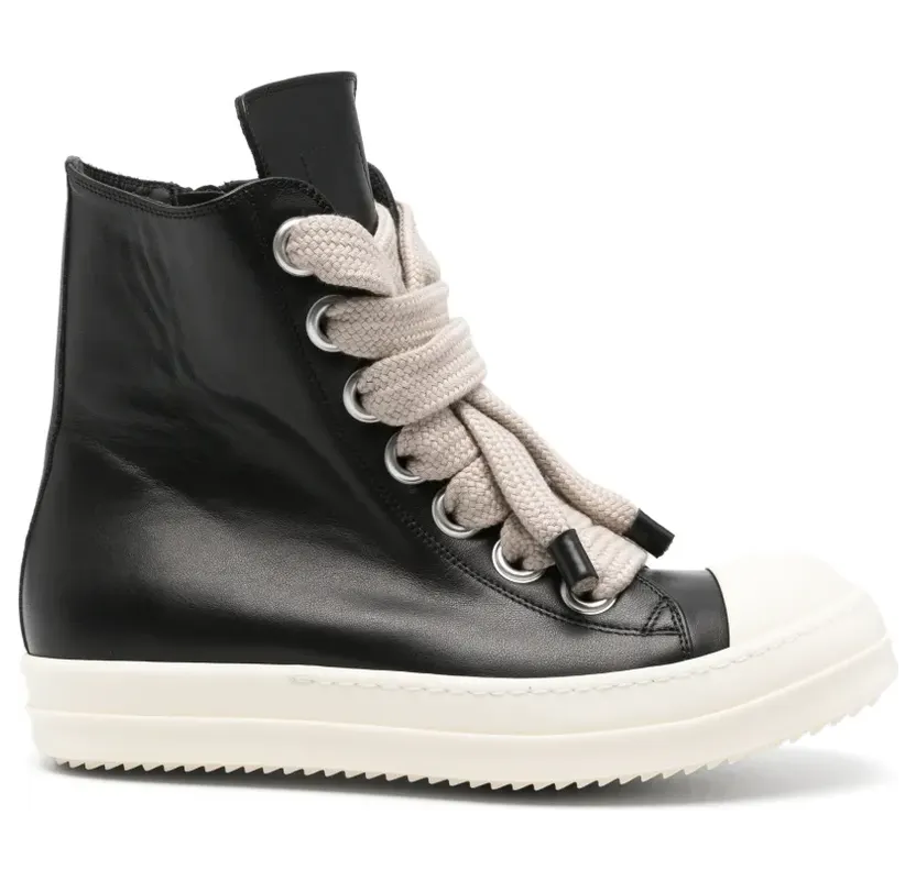 Rick Owens High-Top-Sneakers mit Jumbo-Spitze – Schwarz (RU02F4892LCOW2)