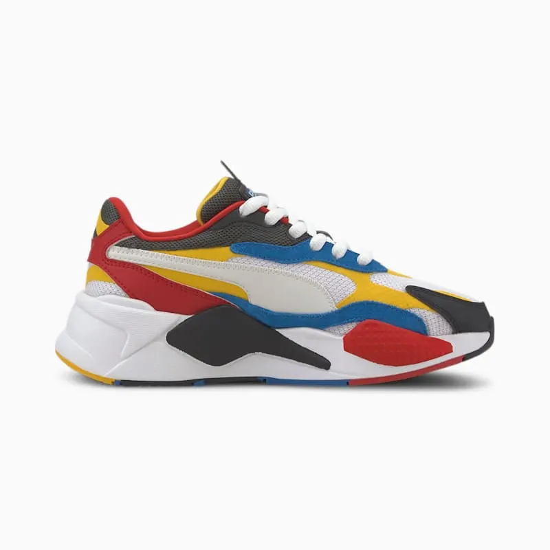 Puma RS-X 3 Puzzle White Yellow Black (GS) Puma White/Spectra Yellow-Puma Black (372357-04)
