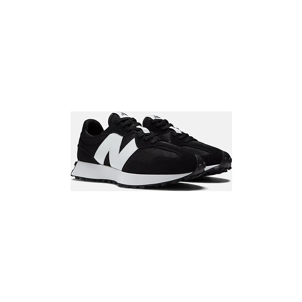 New Balance 327 Black White N Logo (MS327CBW)