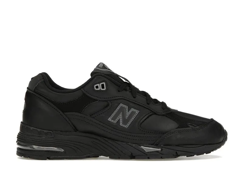 New Balance 991 Leather Black Grey (W991TK)