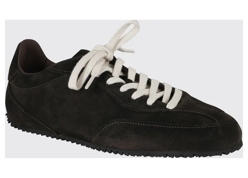 Axel Arigato Daze Runner Suede Calfskin Sneakers with Tone-on-Tone Logo Brown (F4286006)