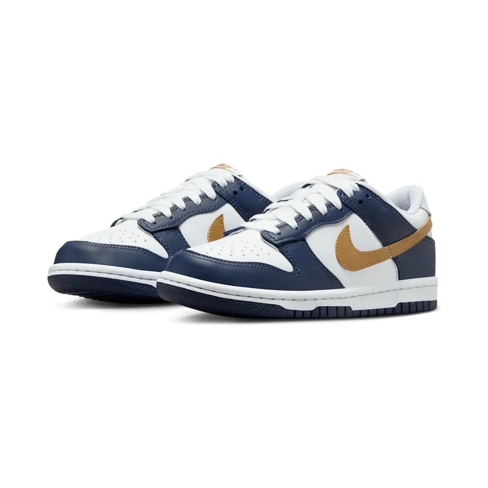 Nike Dunk Low GS “Midnight Navy Wheat” (FB9109-111)