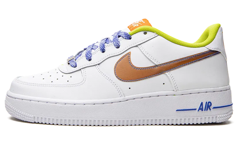 Nike Air Force 1 Low LV8 White Magma Orange (GS) (DQ7767-100)