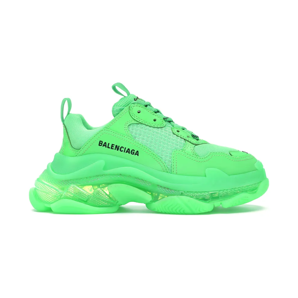 Balenciaga Triple S Neon Green Clear Sole (W)
