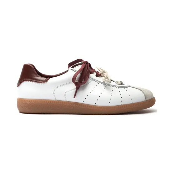 Scarosso Kanten met dubbele “White” (MARIATESNEAWHICALF)