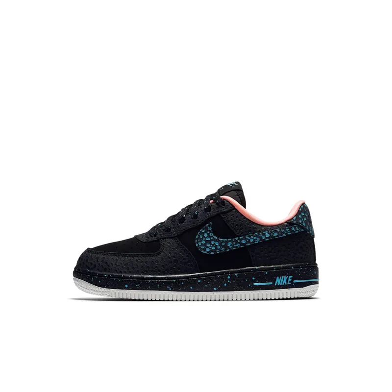Nike Air Force 1 Low Safari Black Lagoon Crimson Pulse (GS) Black/Lagoon Pulse-Crimson Pulse (AJ4675-002)