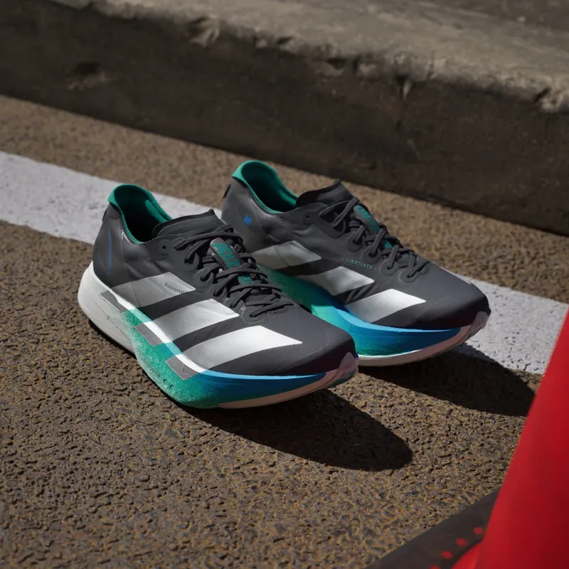 Adidas Adizero Adios Pro 4 Core Black / Matte Silver / Glory Green (JR6365)