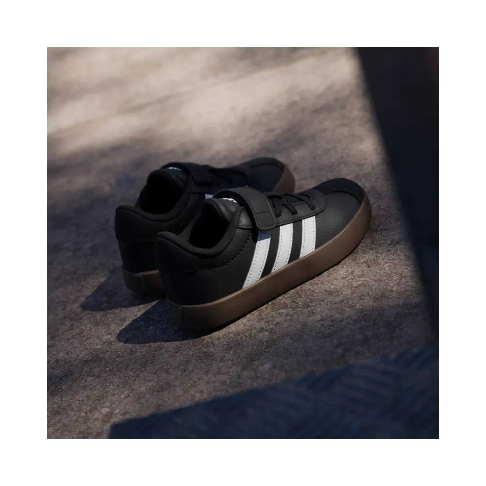 Adidas VL Court 3.0 Skateboard Shoes Kids Core Black / Cloud White / Core Black (ID9154)