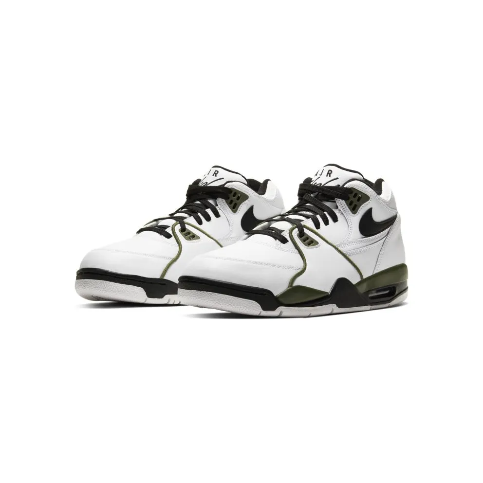 Nike Air Flight 89 White Black Olive White/Black-Medium Olive (CJ5390-101)