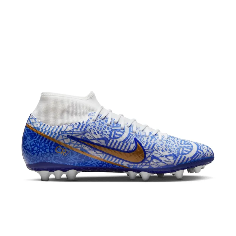 Nike Zoom Mercurial Superfly 9 Academy CR7 AG Azulejo (DV8187-182)