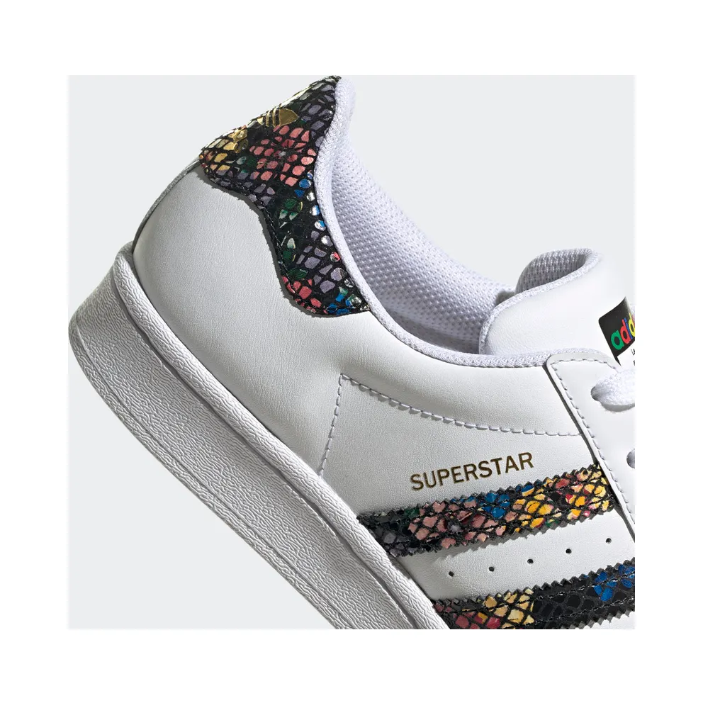 Adidas Superstar ‘Floral Twist Stripes’ Cloud White/Core Black/Red (FW3692)