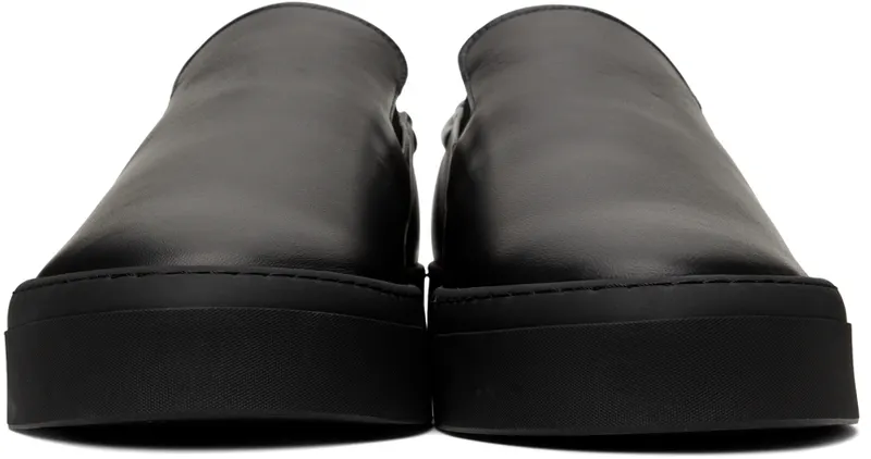 The Row Black Leather Dean Slip-On (F2008-N60)