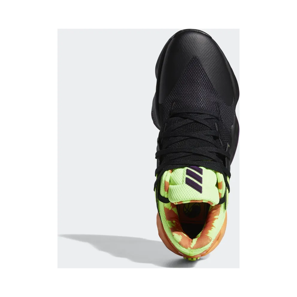adidas Harden Vol. 4 Black Green Orange Core Black/Amber Tint/Glory Purple (FV4713)