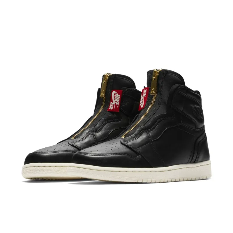 Jordan 1 Retro High Zip Black Sail (W) Black/Sail-University Red (AQ3742-016)