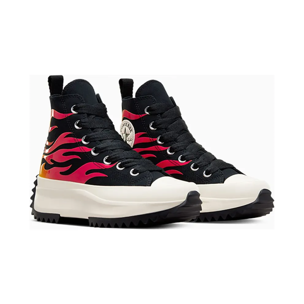 Converse Run Star Hike Platform Flames Black/White/Enamel Red (A08766C)