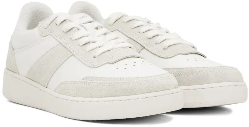 A.P.C. White & Gray Plain Sneakers (PUAAW-M56112)