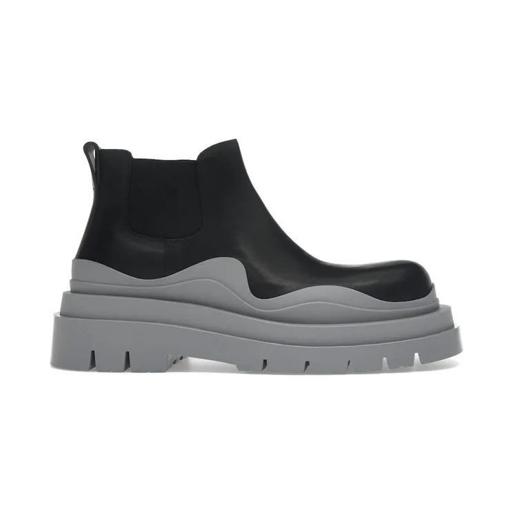 Bottega Veneta Tire Ankle Chelsea Boot Black Vapor (630281 VBS50 1378)