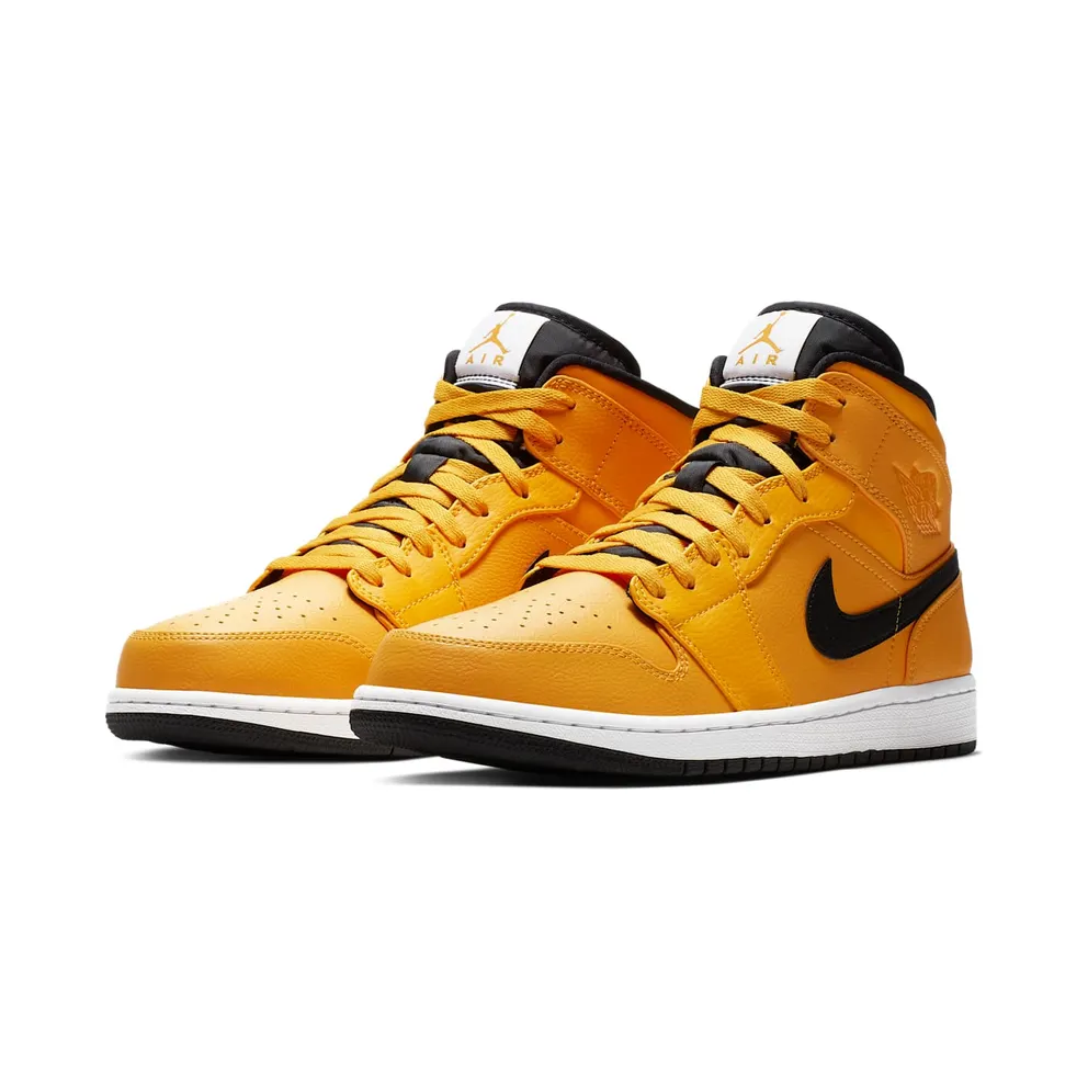 Air Jordan Nike AJ I 1 Mid University Gold Black (2019) (554724-700)