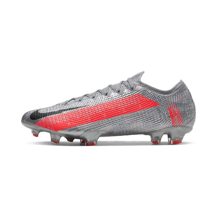 Nike Mercurial Vapor 13 Elite FG “Metallic Bomber Grey / Particle Grey / Laser Crimson / Black” (AQ4176-906)