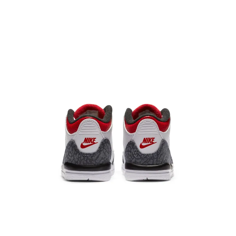 Jordan 3 Retro SE Fire Red Denim (TD) White/Fire Red-Black (DB0442-100)