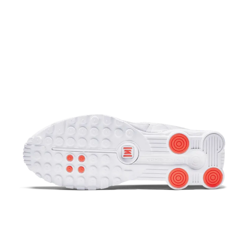 Nike Shox R4 White Metallic Silver White/Metallic Silver-Bright Crimson-Metallic Silver (104265-131)