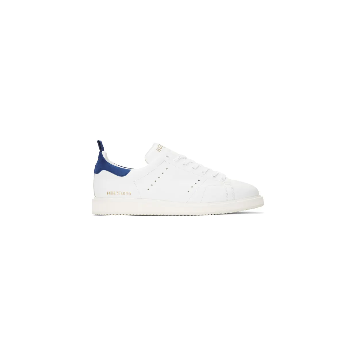 Golden Goose White and Blue Starter Sneakers (G35MS631.Q5)