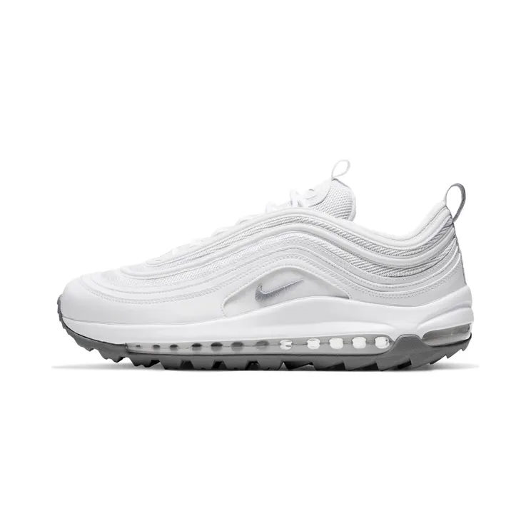 Nike Air Max 97 Golf White Pure Platinum “White / Metallic Cool Grey” (CI7538-100)