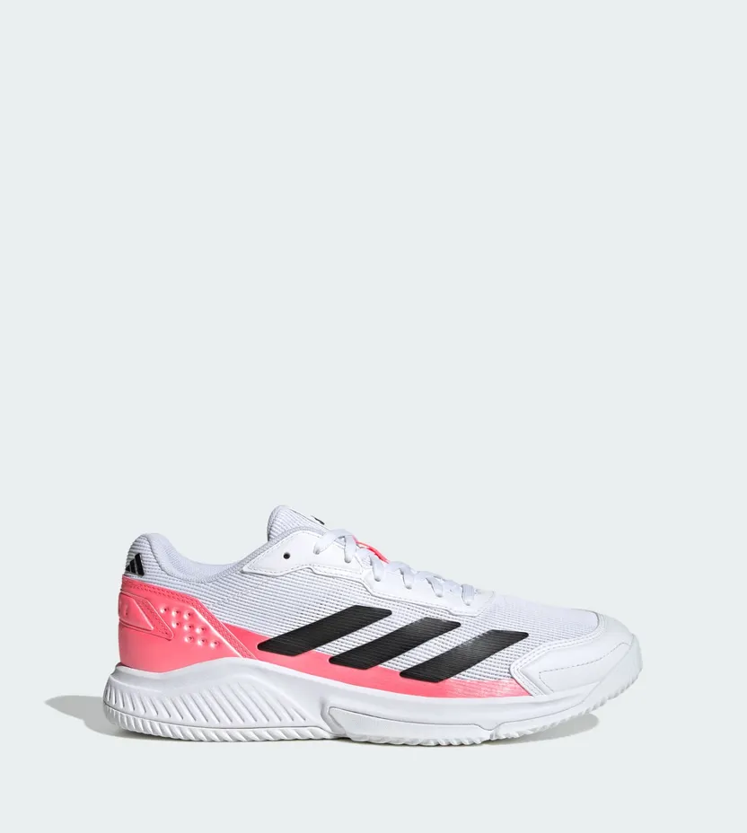 Adidas Courtquick Padelschoenen Cloud White / Core Black / Solar Turbo (KH5915)