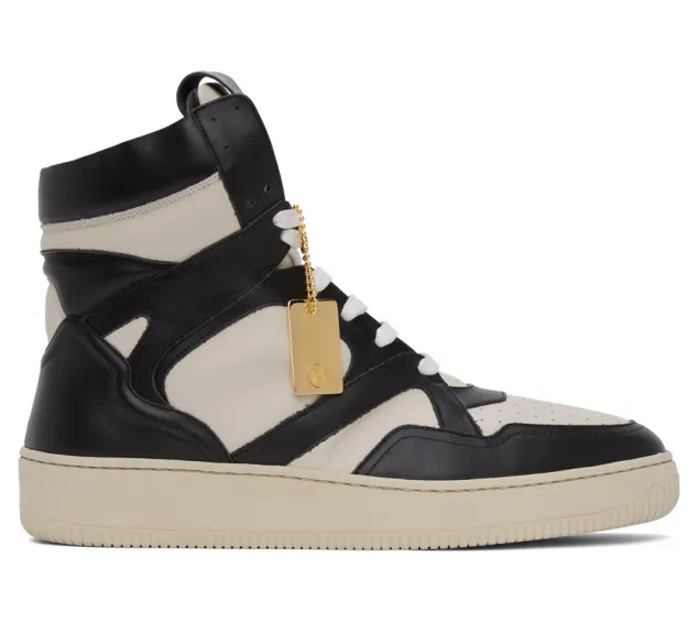 Human Recreational Services Black and Off-White Mongoose High-Top Sneakers (UI20GF0200X1C5)