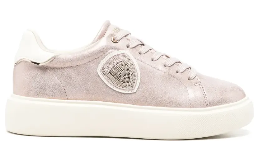 Blauer Venus 01 metallic-effect logo-patch leather “Pink” (S6VENUS01DUS)